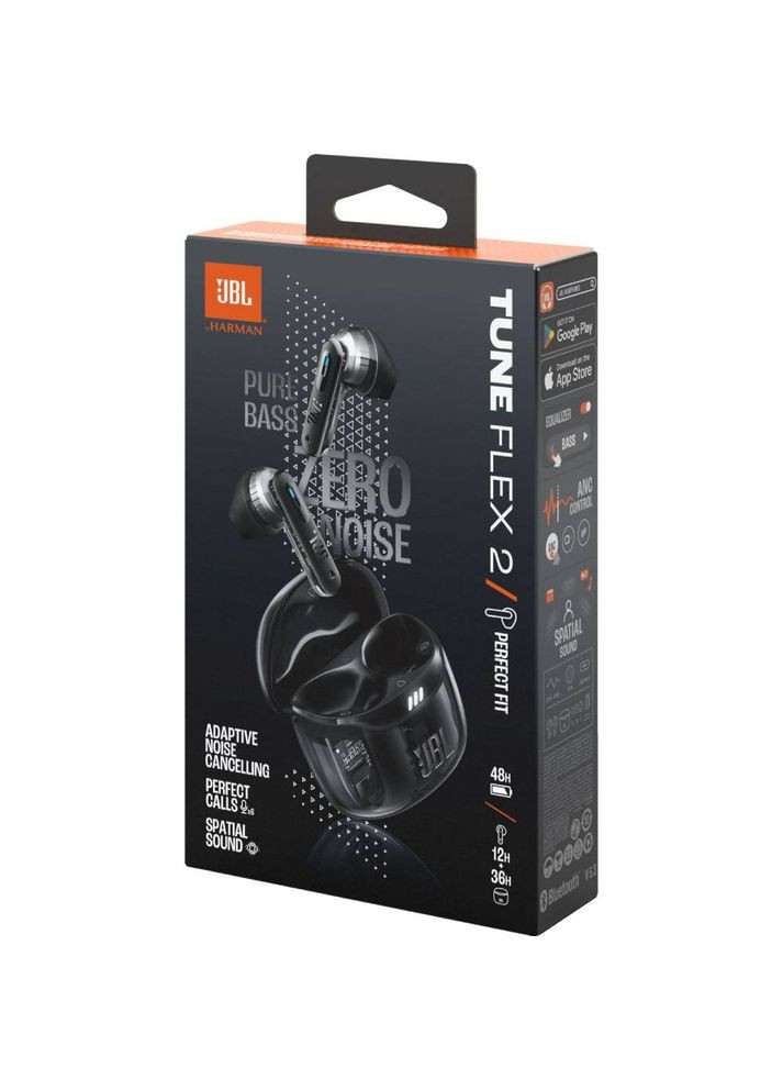 Гарнітура TUNE FLEX 2 Ghost Black (JBLTFLEX2GBLK) JBL (315647163)