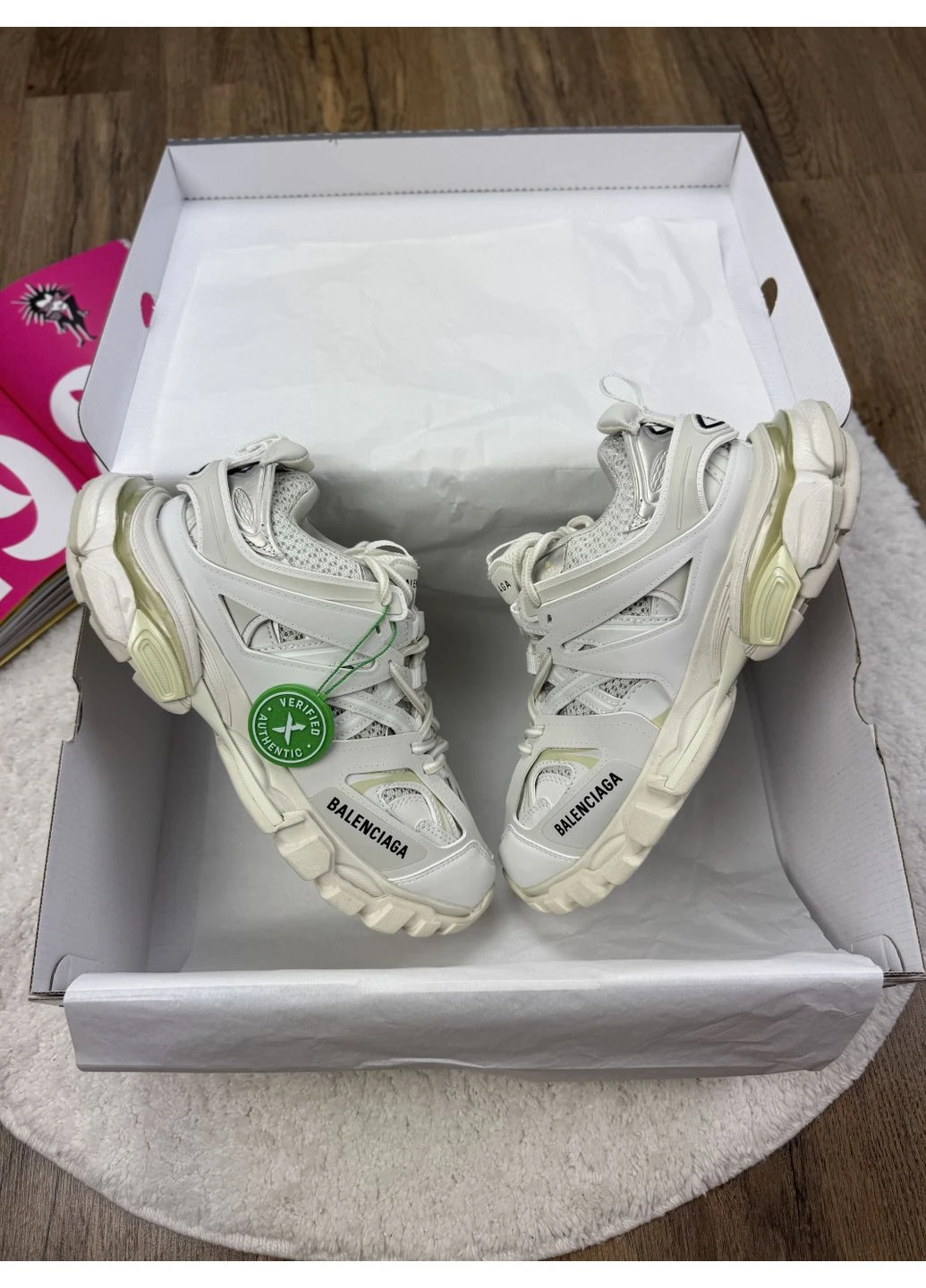 КРОСІВКИ ЖІНОЧІ BALENCIAGA TRACK 3.0 WHITE БАЛЕНСІАГА ТРЕК БІЛІ No Brand білі демісезони (391998420)