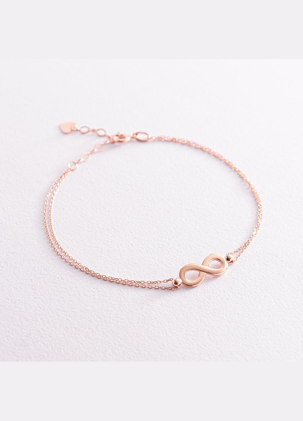 Браслет Нескінченність у червоному золоті б05084 19 19 Oniks (265530069)