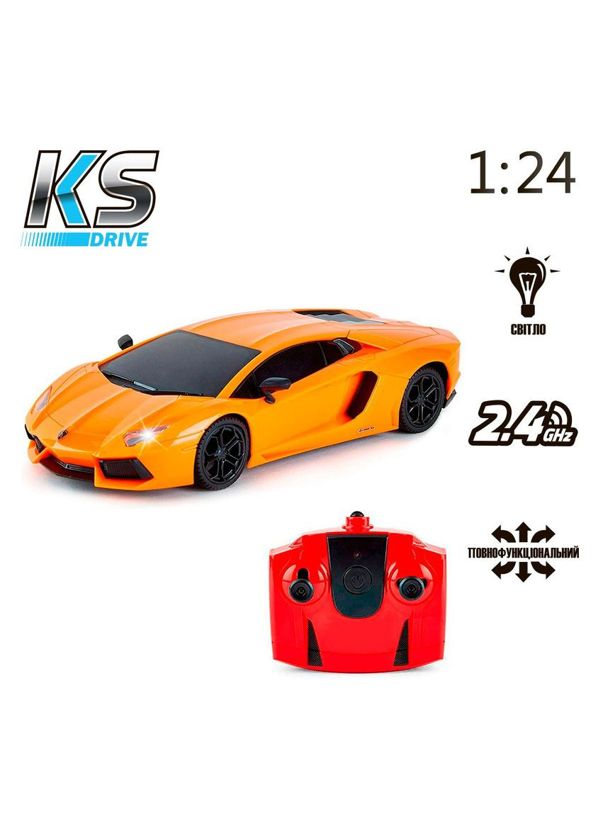 Автомобиль на р/у - Lamborghini Aventador LP 700-4 (1:24, 2.4Ghz, оранжевый) KS Drive (346268249)