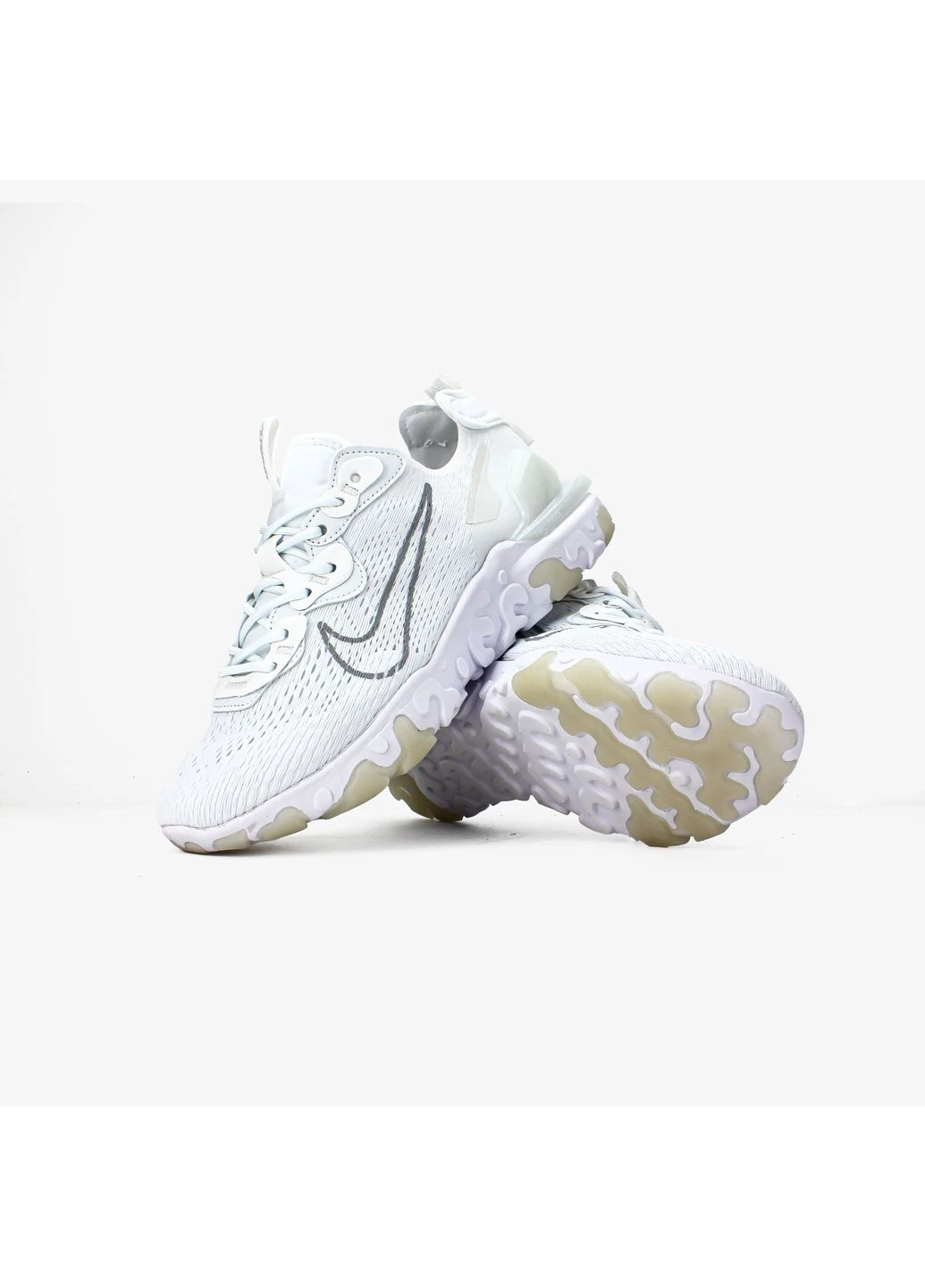 Білі кросівки чоловічі nike react vision white | найк реакт візіон білі демісезон No Brand