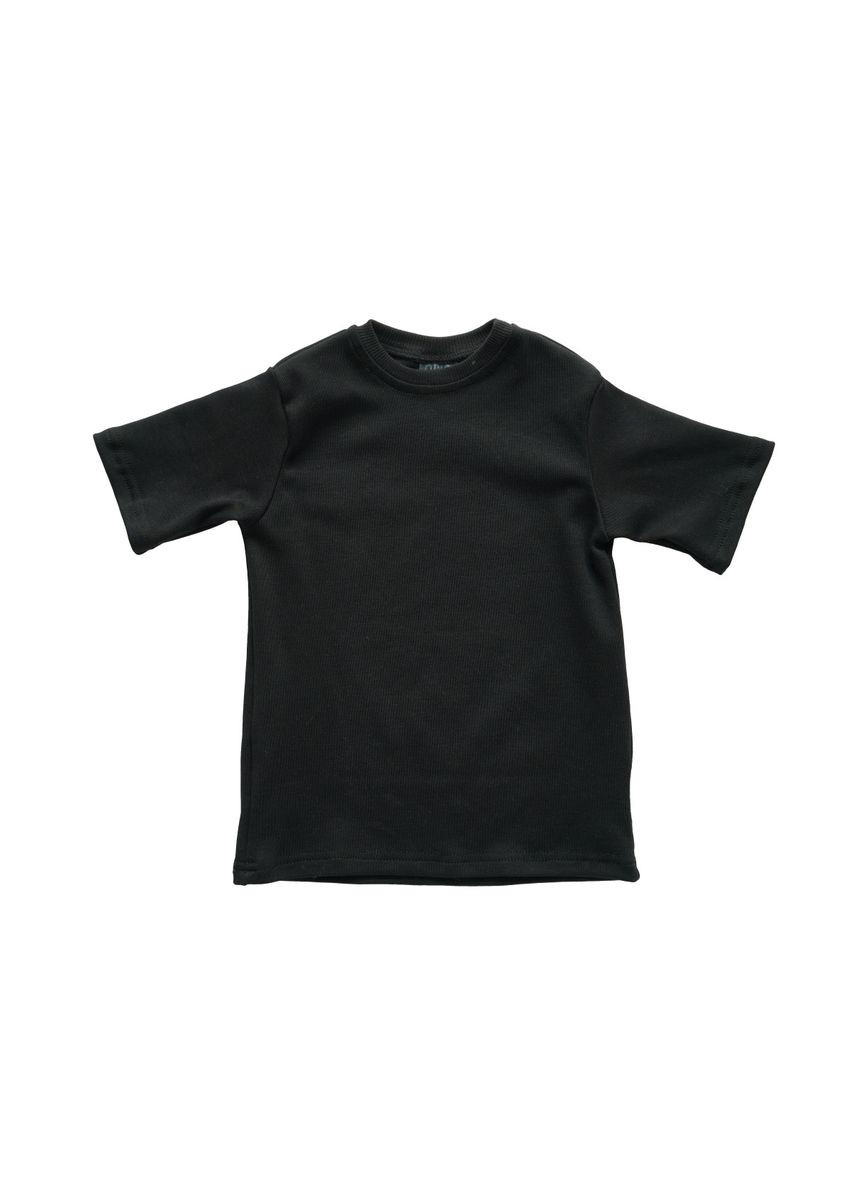 Чорна футболка дитяча, базова, інтерлок, р.80, чорний () Twins W-200-TT80-13