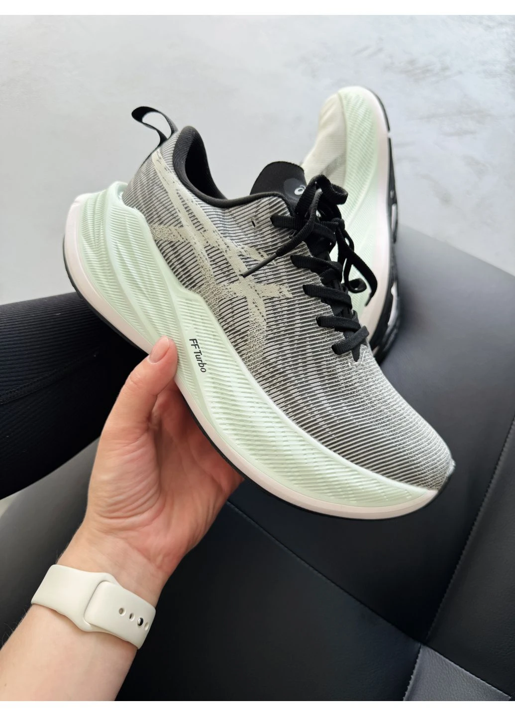 Сірі літні кросівки asics superblast grey/mint асікс гель сірі No Brand
