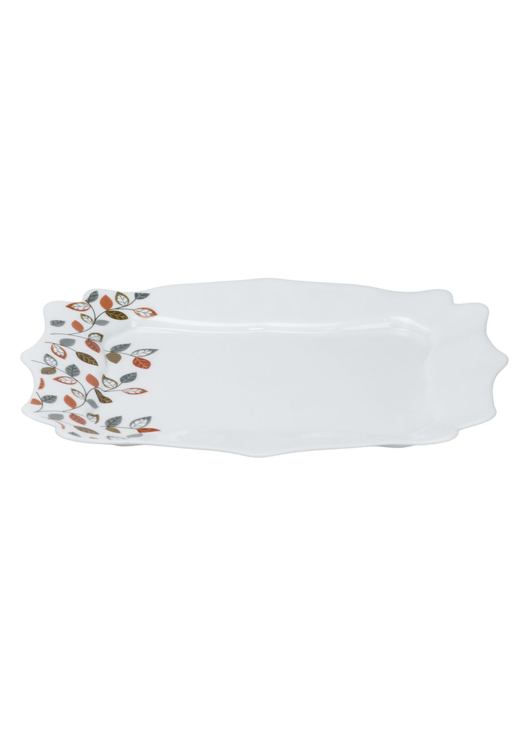 Столовий сервіз на 6 персон керамічний Leaf, білий TS Kitchen HP23405 No Brand (357226740)