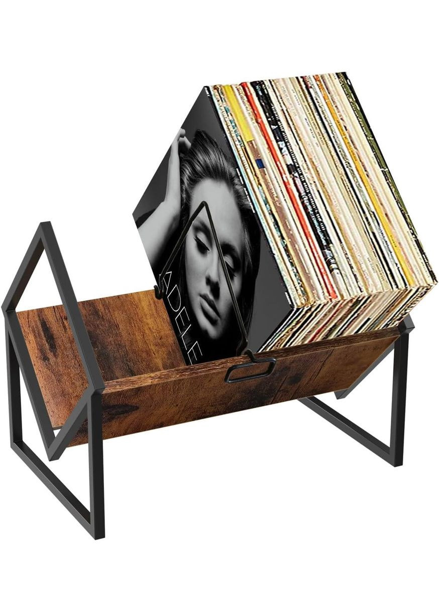 Подставка-органайзер для хранения виниловых пластинок, книг 40х34.5х28 см No Brand (366303622)