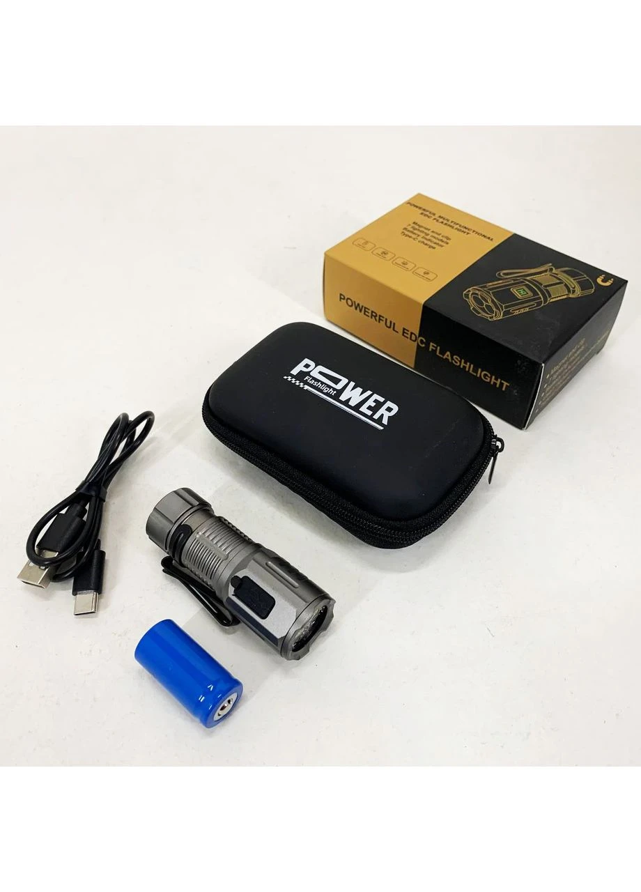 Ліхтар ручний F30-3XPG LED із ЗУ Type-C No Brand (381037845)
