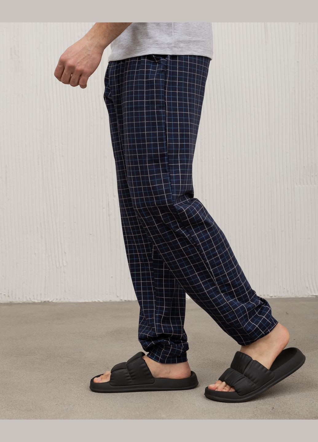 Чоловічі піжамні штани в клітку Tom John (327792393)