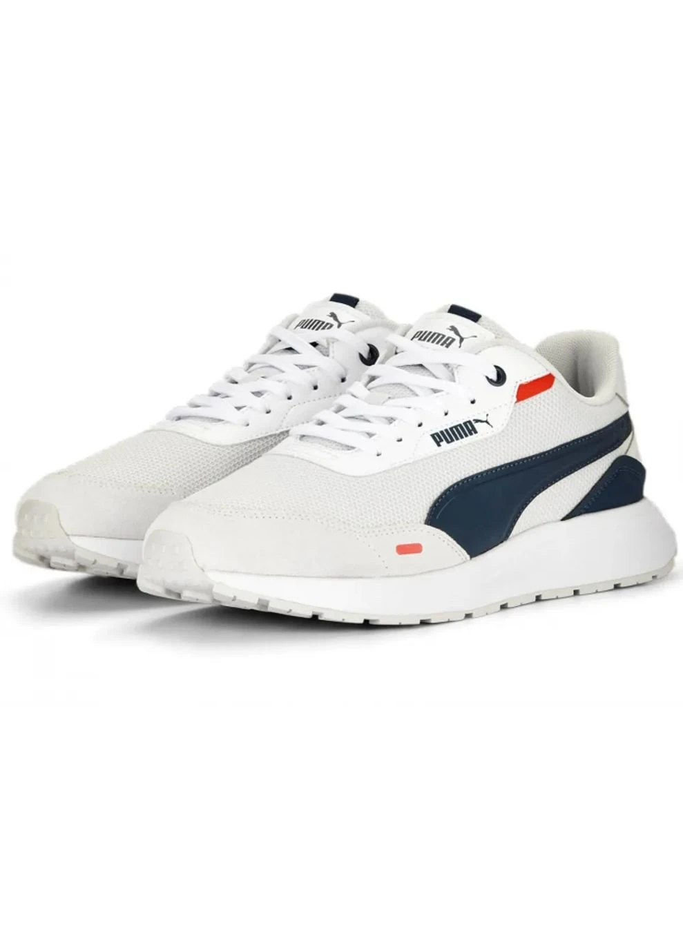 Белые демисезонные кроссовки runtamed white 389236-02 Puma