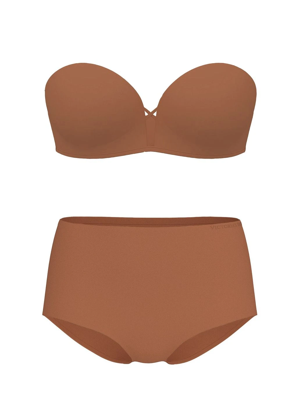 Коричневый демисезонный комплект (бюстгальтер, трусики) Victoria's Secret