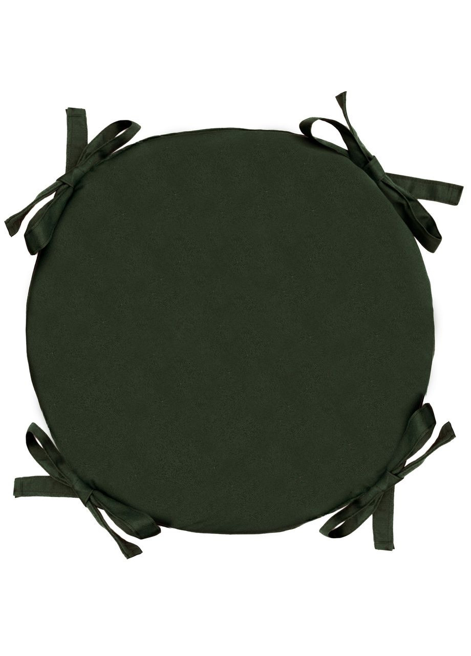 Подушка для стільця Ø 40х5 см хакі No Brand (324830207)