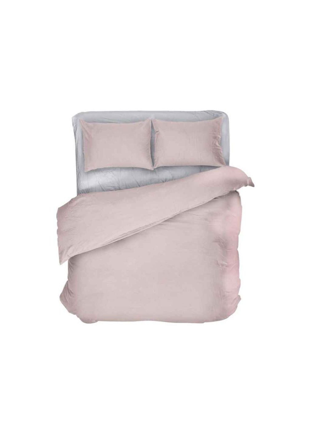Комплект постельного белья х сп Розовый с Серым, P-0132 (50/70) Поликотон Lelit (356458422)