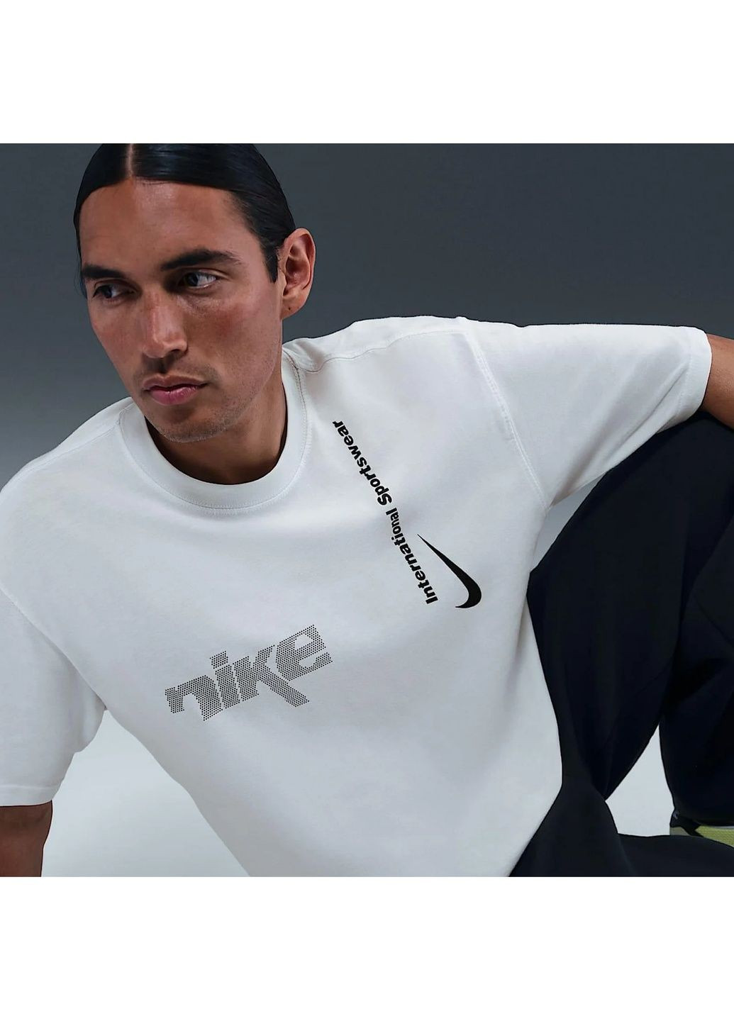 Біла футболка чоловіча m90 swsh white Nike