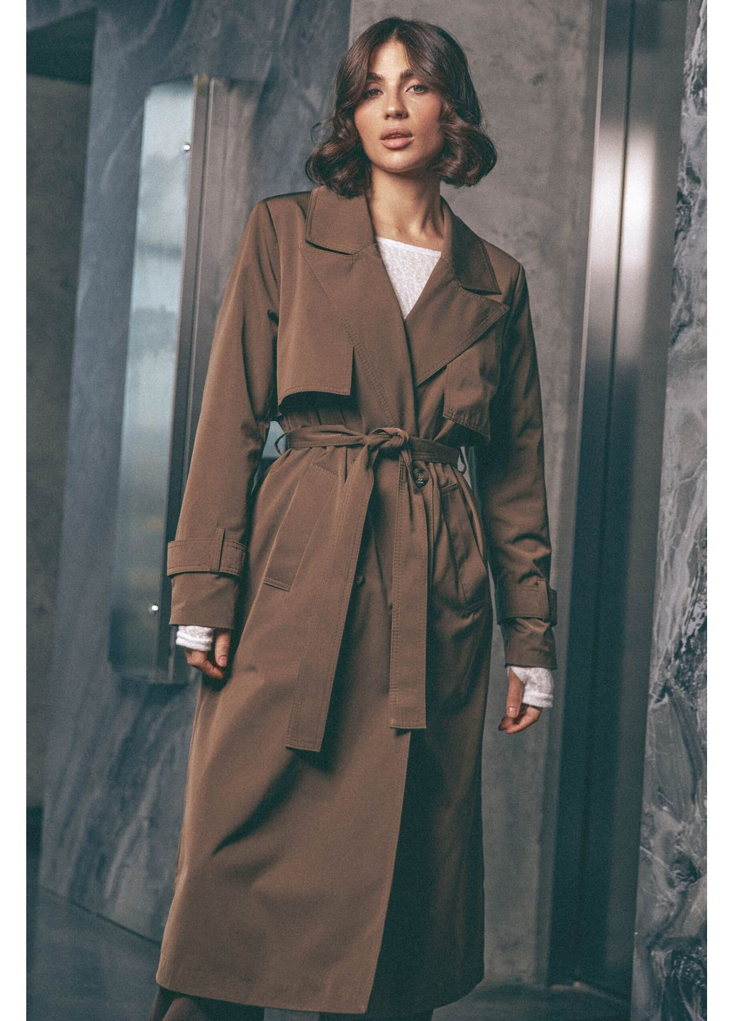 Тренч 2246.6285 Seventeen на пуговицах демисезон (348134312)