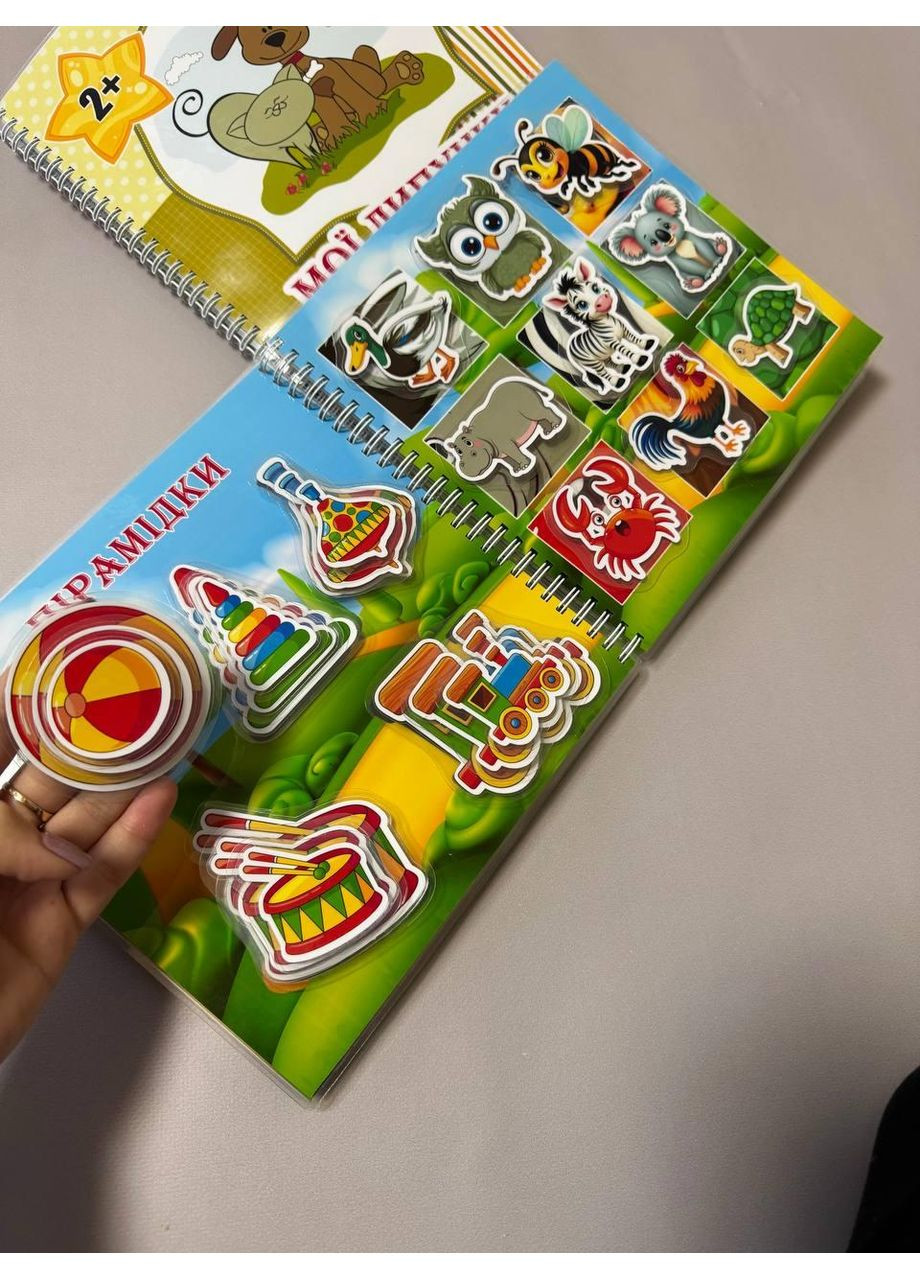 "Мои липучки 2+" Книжечка на липучках для детей от 2 лет. No Brand (370952855)