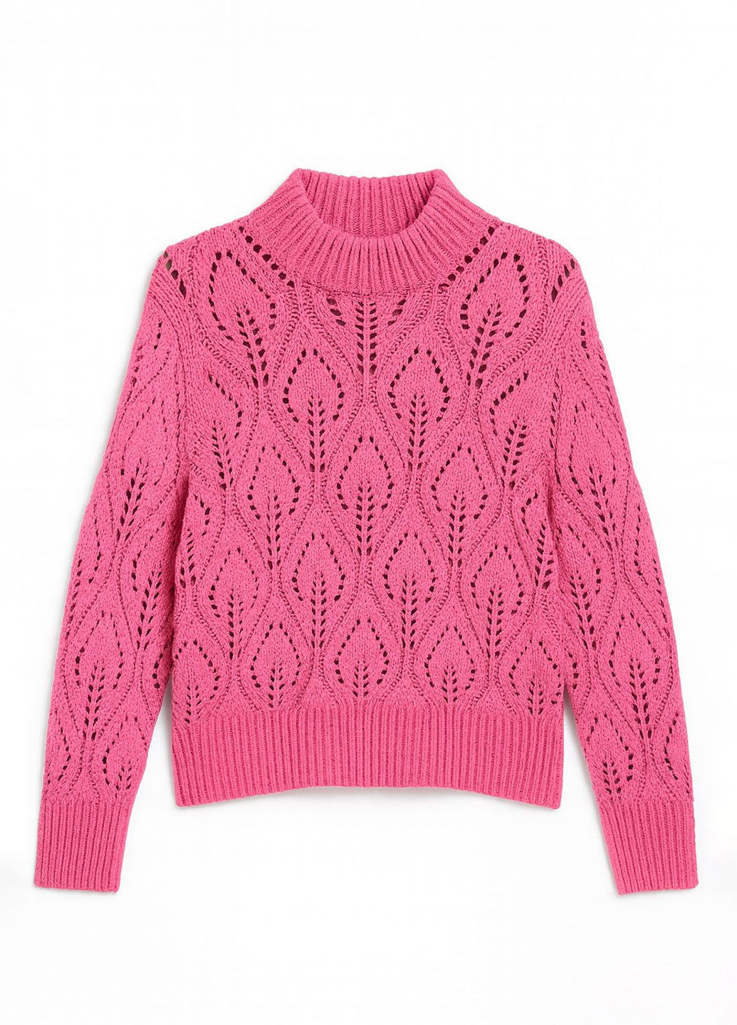 Рожевий демісезонний в'язаний светр C&A