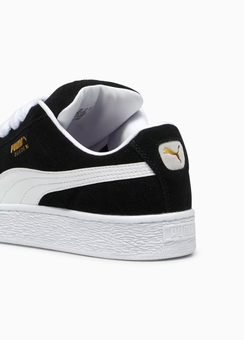 Черно-белые демисезонные мужские кроссовки suede xl black 395205-02 Puma