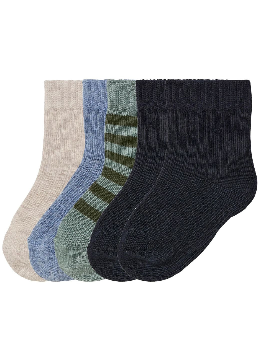 Комбіновані шкарпетки (5 пар) Lupilu смужки всесезон (315386636)