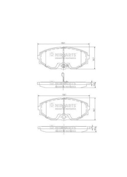 Тормозные колодки Nipparts (364834991)