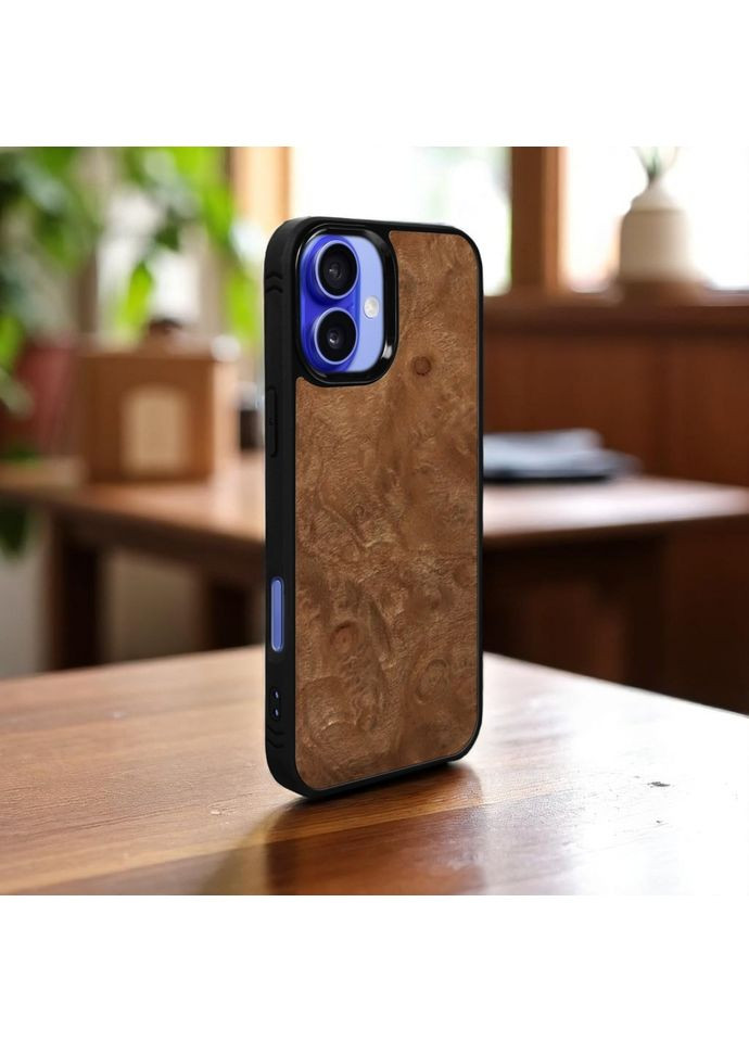 Накладка SkinBacker Wood для Apple iPhone 16 Мірт (Корінь) (79583) Stenk (359472698)