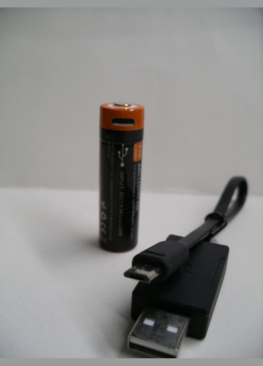 Акумулятор 14500 3.7V 800 mAh із захистом і зарядним пристроєм Acebeam (389751374)
