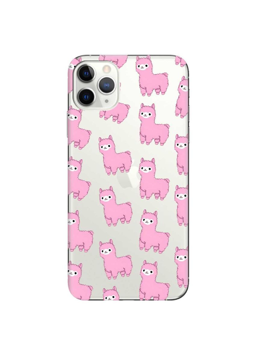 Чехол на iPhone 11 Pro Max:: Ламы розовые (принт 101) Creative (359485784)