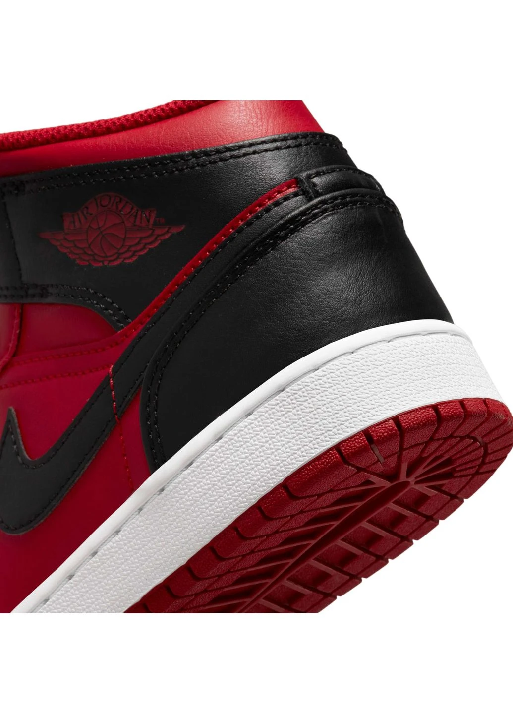 Кроссовки 1 Mid Gs Red/Black 554725-660 Air Jordan (399385156)
