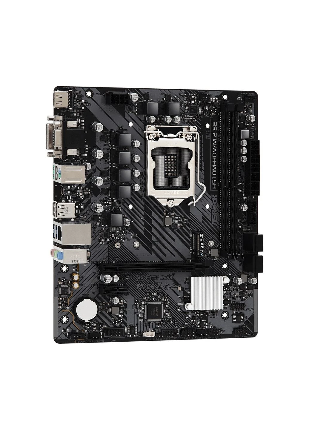 Материнська плата H510M-HDV/M.2 SE Socket 1200, microATX, DDR4, Intel H470, 64 ГБ пам'яті ASRock (383443395)