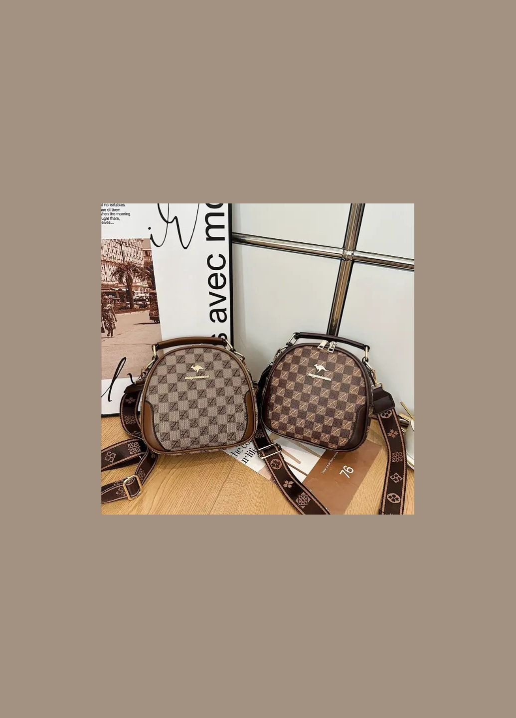 Женский клатч модный в клетку PTR No Brand (317769691)