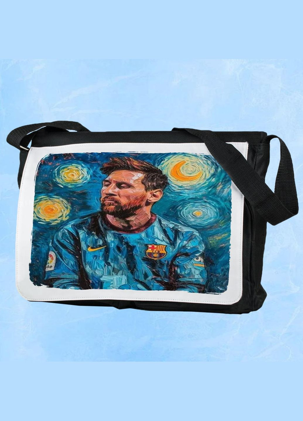 Мужская (женская) сумка через плечо для спортзала дорожная универсальная Art #359 Черный No Brand (322119165)