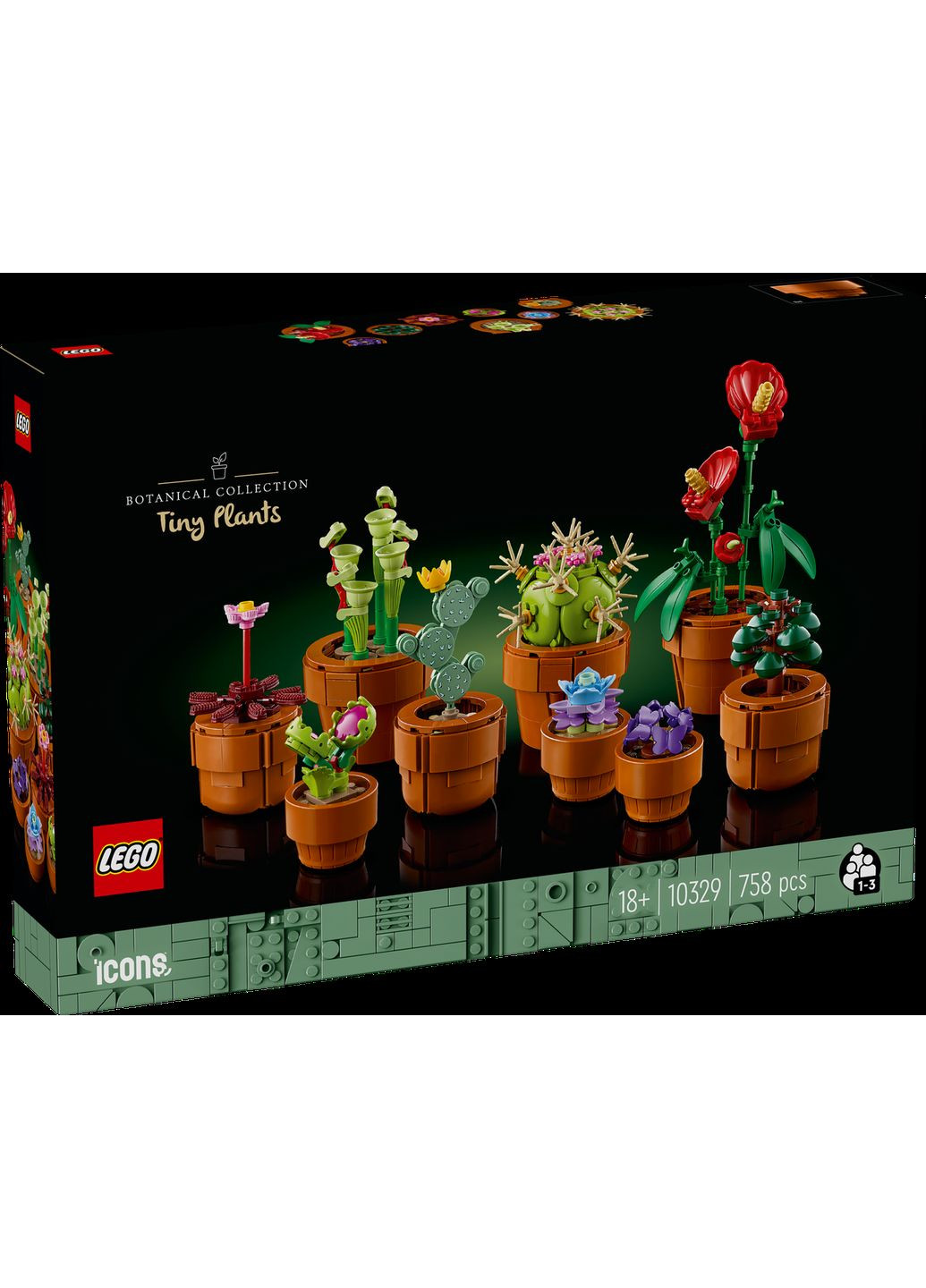 Конструктор Лего Мініатюрні Рослина Mini Plants 10329 Lego (372125302)