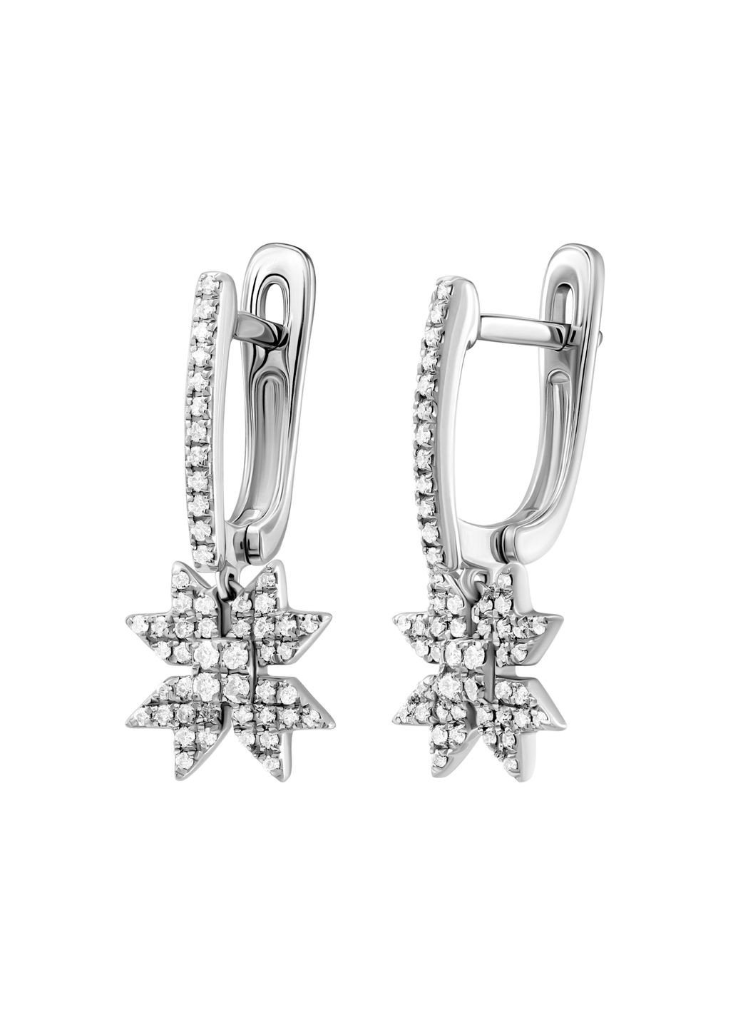 Серьги с бриллиантами в белом золоте 1С034-1455 Zarina (334875948)