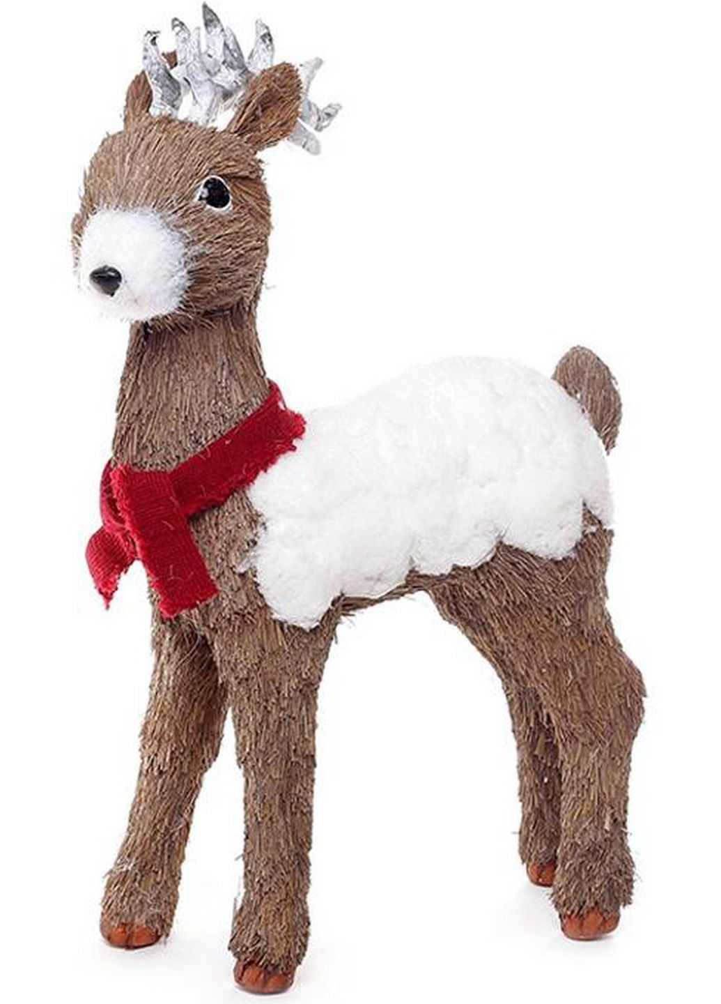 Новорічний декор "олень у шарфику" з натуральних матеріалів Bona (282584917)