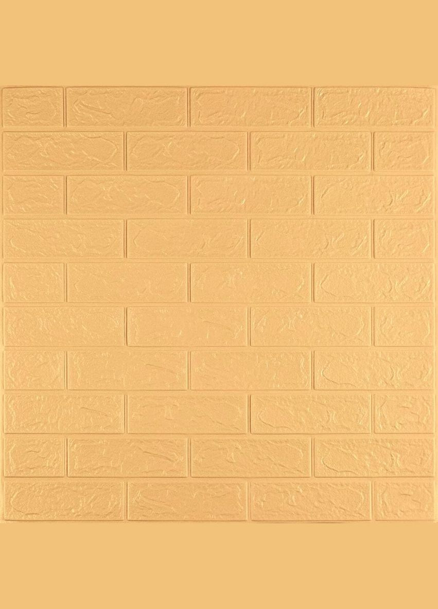 3D панель самоклеюча 700х770х3мм цегла Жовто-пісочна (009-3) SW-00000229 Sticker Wall (327088589)
