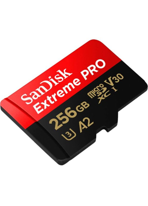 Карта пам`ятi MicroSDXC 256GB UHS-I U3 R200/W140MB/s Extreme Pro V30 + SD-адаптер (SDSQXCD-256G-GN6MA) SanDisk (336956546)