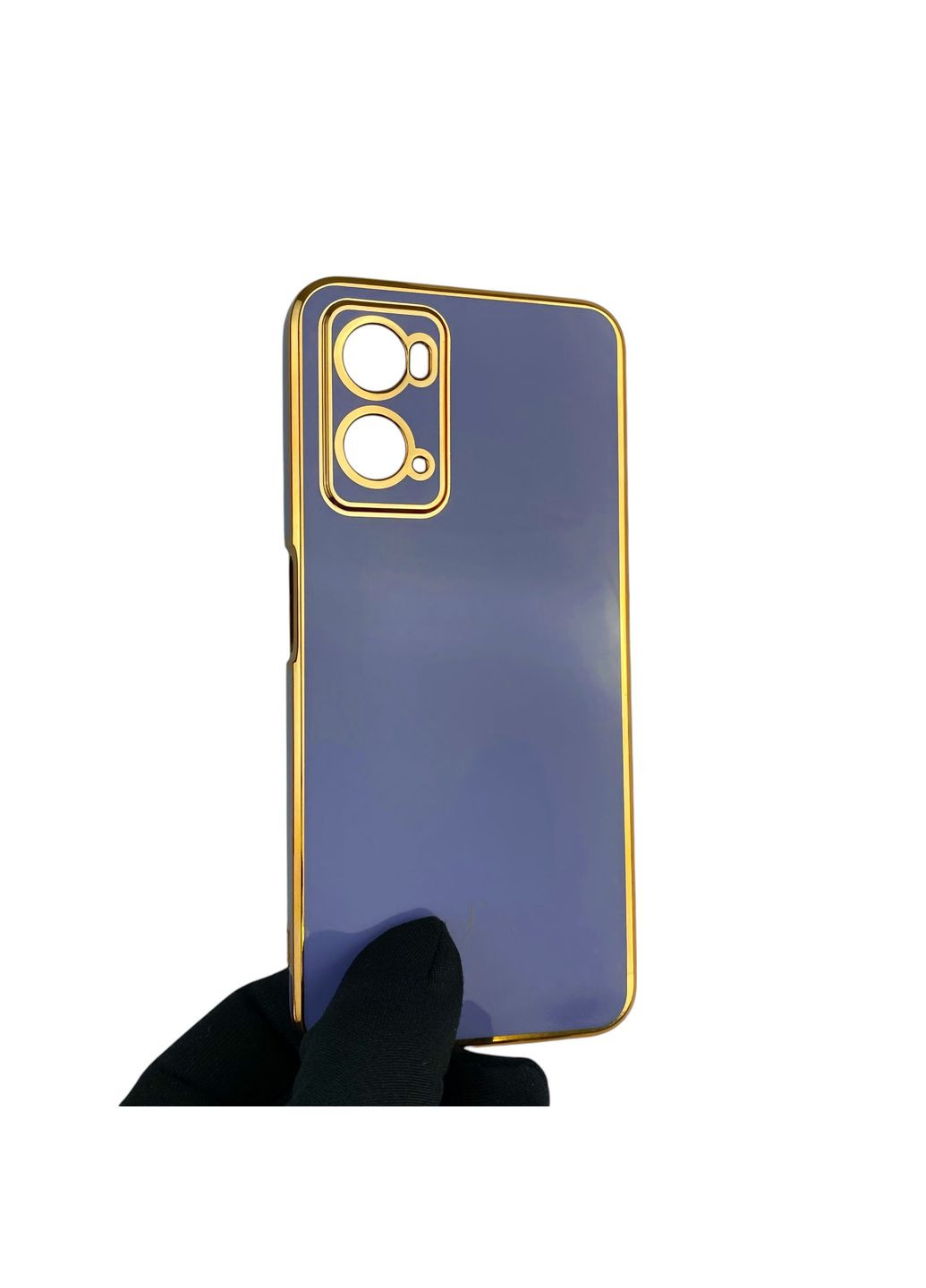 Чохол для A36 із захистом камери із золотою окантовкою на оппо а36 синій gs1 Oppo (366236236)