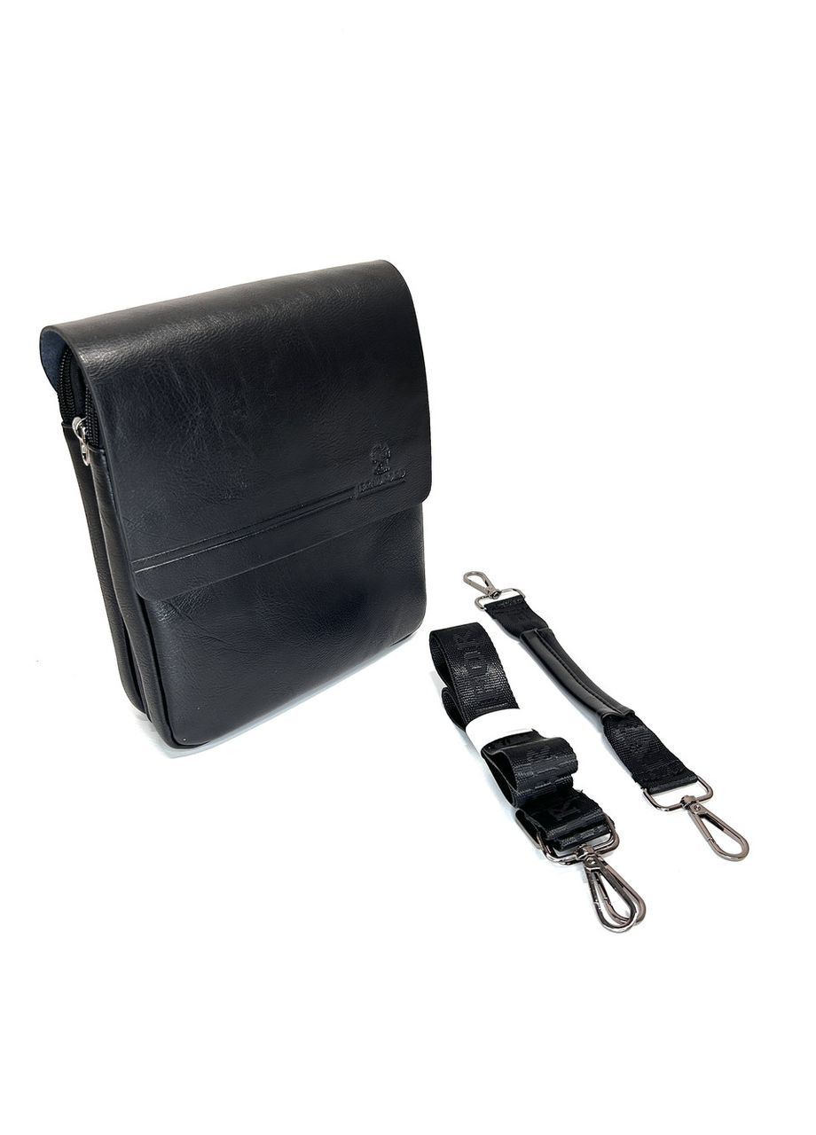 Чоловіча сумка з еко-шкіри Bradford 98337-1 чорна 20 х 17 х 5 No Brand (371682669)