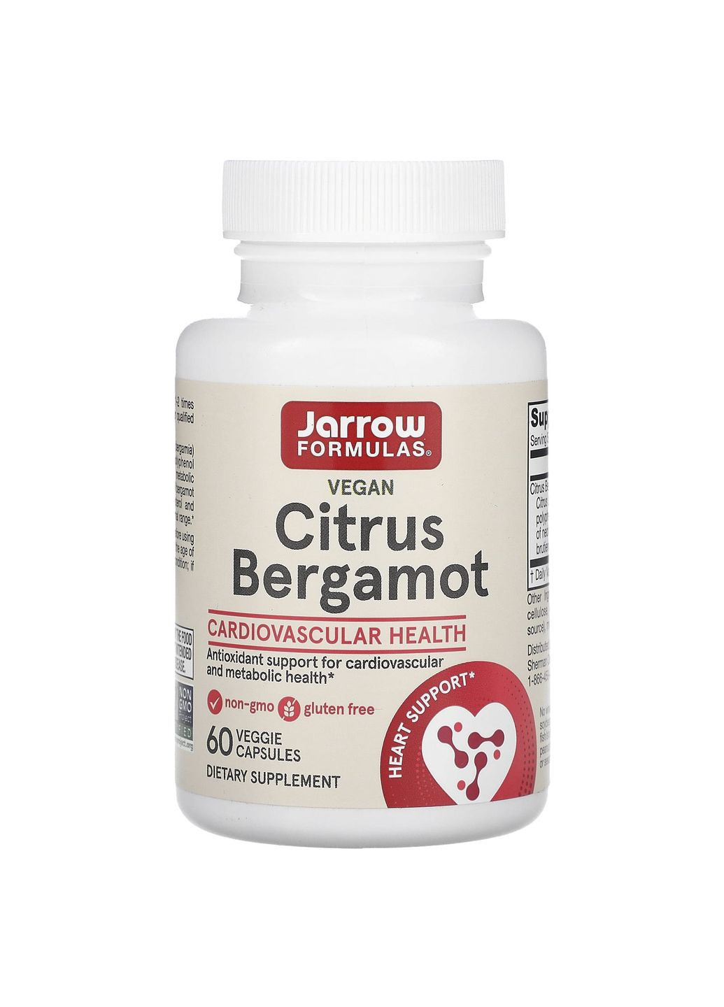 Бергамот, Citrus Bergamot,, 500 мг, 60 растительных капсул Jarrow Formulas (367985609)