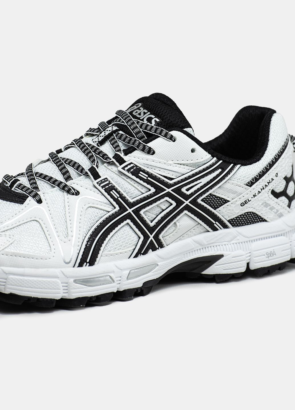 Кросівки жіночі і чоловічі Asics Gel-Kahana 8 white black | Асікс Гель-Кахана 8 білі чорні No Brand білі демісезони (315761825)