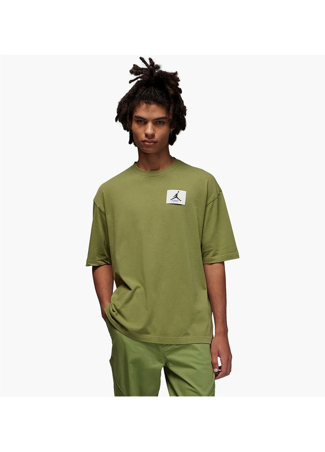 Зелена футболка чоловіча flight essentials oversized t-shirt green Air Jordan