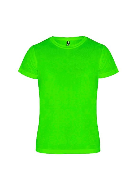 Салатовая футболка мужская спортивная однотонная салатовая 0450-01 с коротким рукавом Roly Camimera