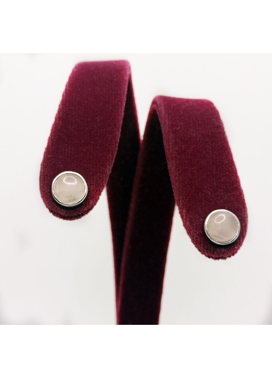 Сережки 'Юкон' срібло 925° 1,79г. рожевий кварц гвинтики (2681/к) Elis-s (365874338)