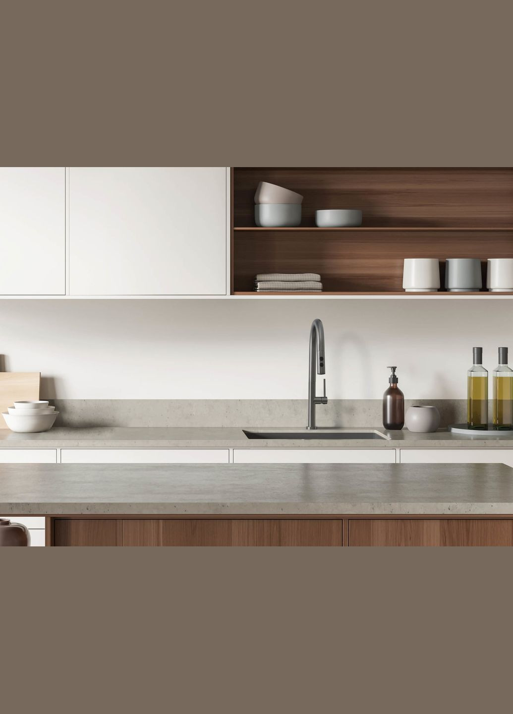 Набір для кухні Olfato сталева мийка ZPO_D10B + міш. BQO_D72M, титан Deante (314927400)