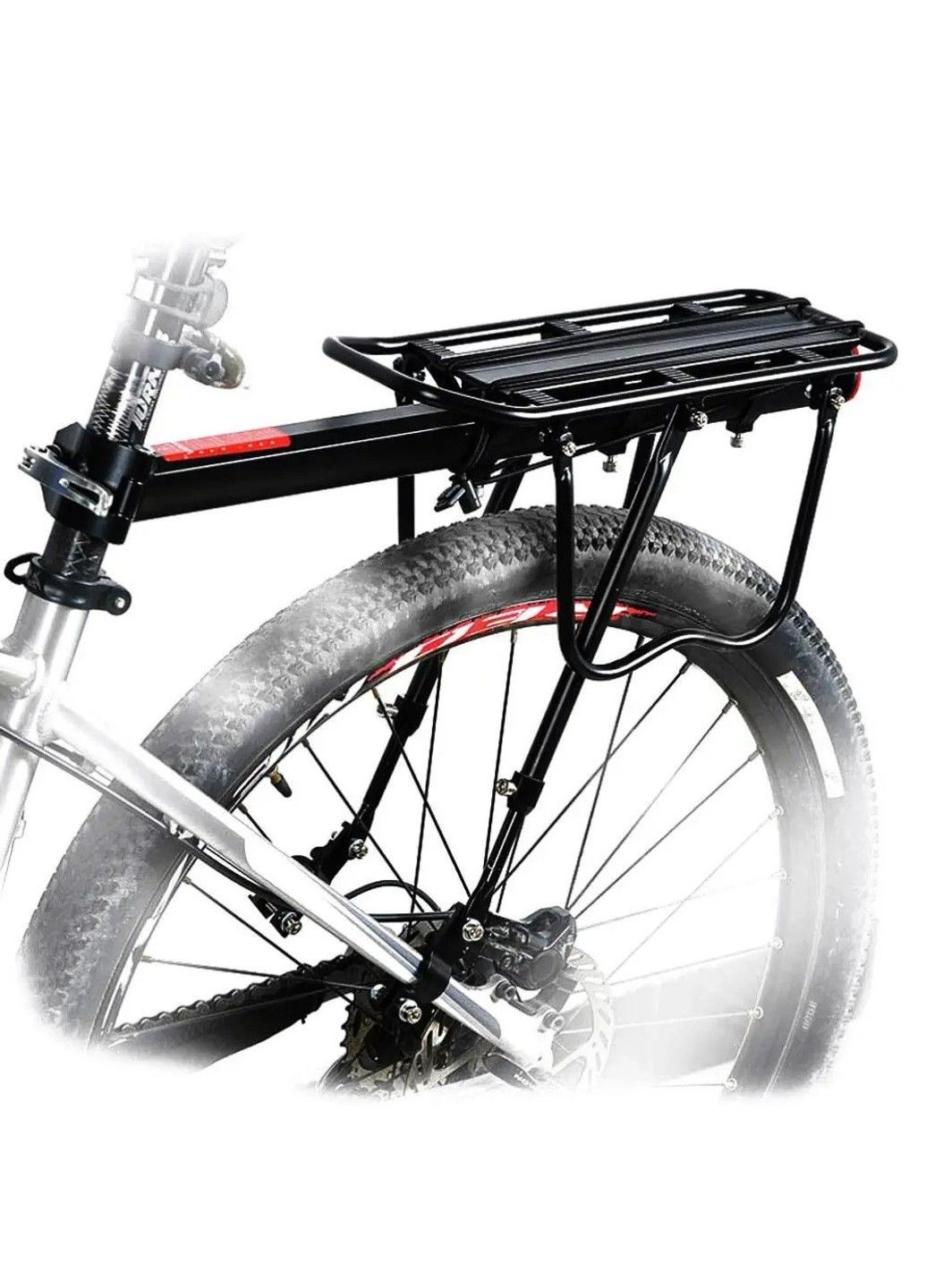 Багажник KB HJ-006 задній на підсідельну трубку, чорний No Brand (359456041)