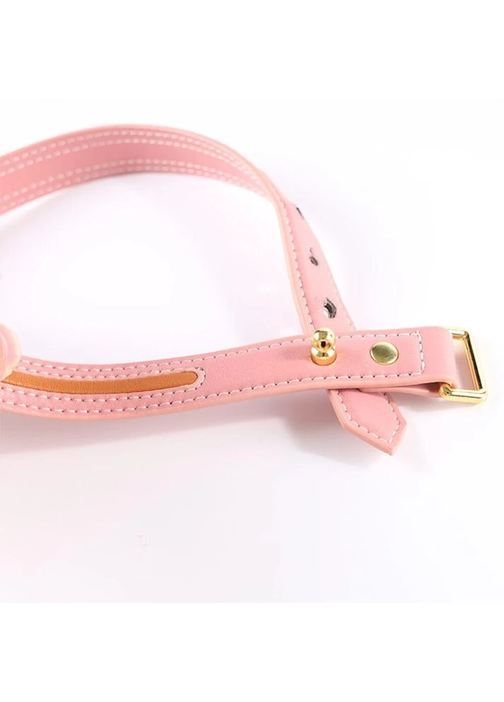 Поводок SEVANDA Love Heart Butterfly Leather Collar Set - Pink Lockink (383108774)
