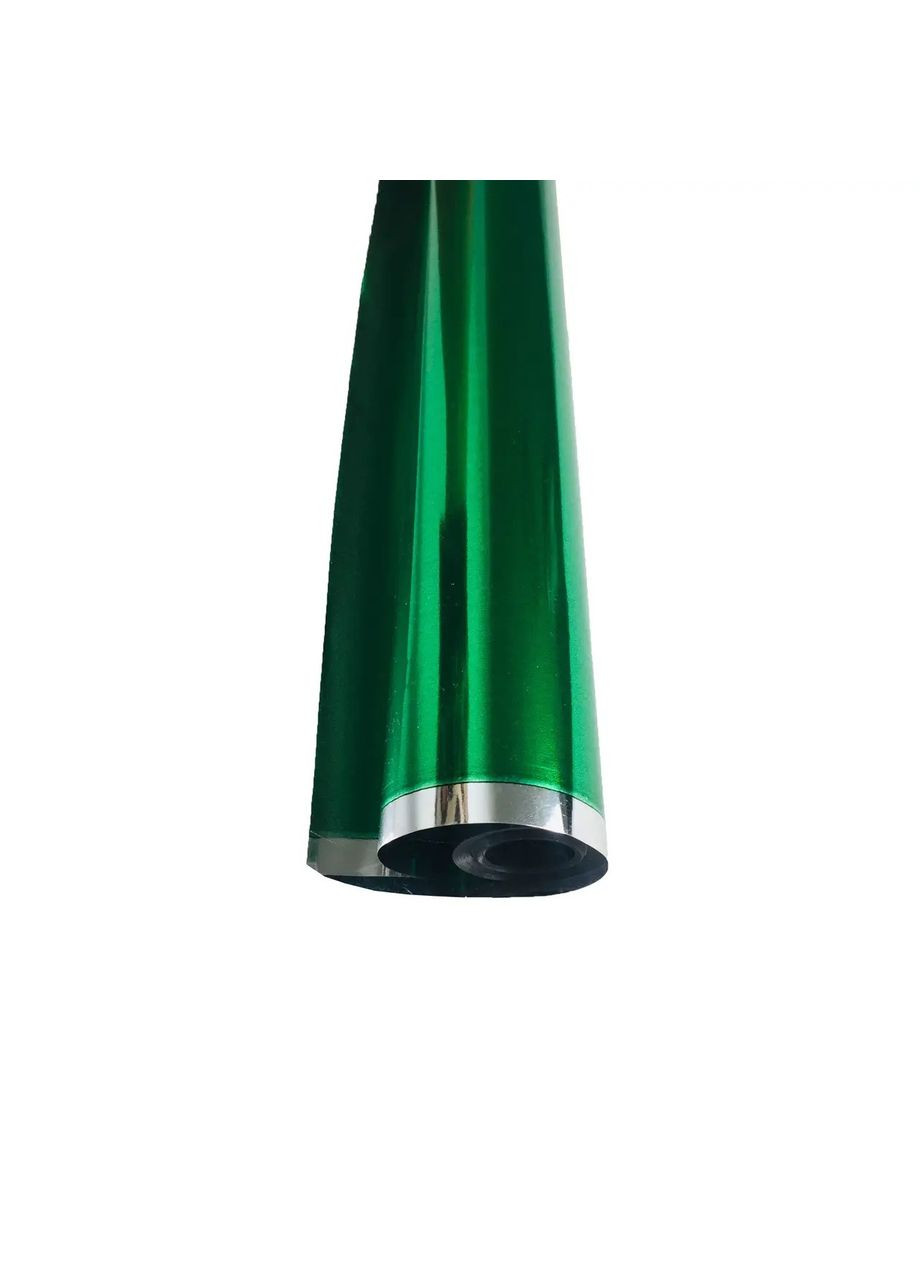 Цветная пленка, зеленая металлизированная в рулоне, 60 см, 180 грамм. President (280941275)