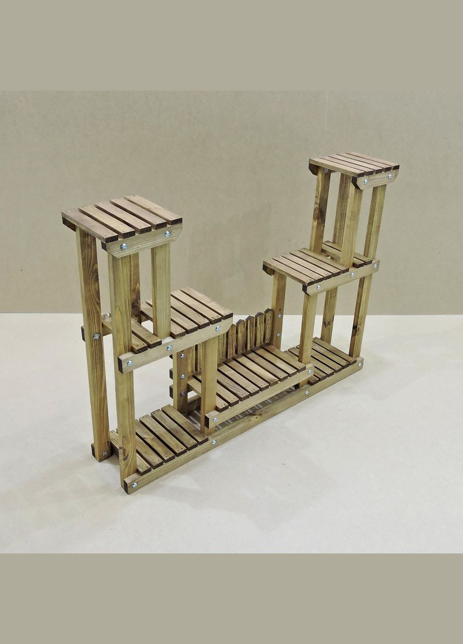 Підставка для квітів з дерева Гренобль мускат (ЦВТ-001807) No Brand (328226266)