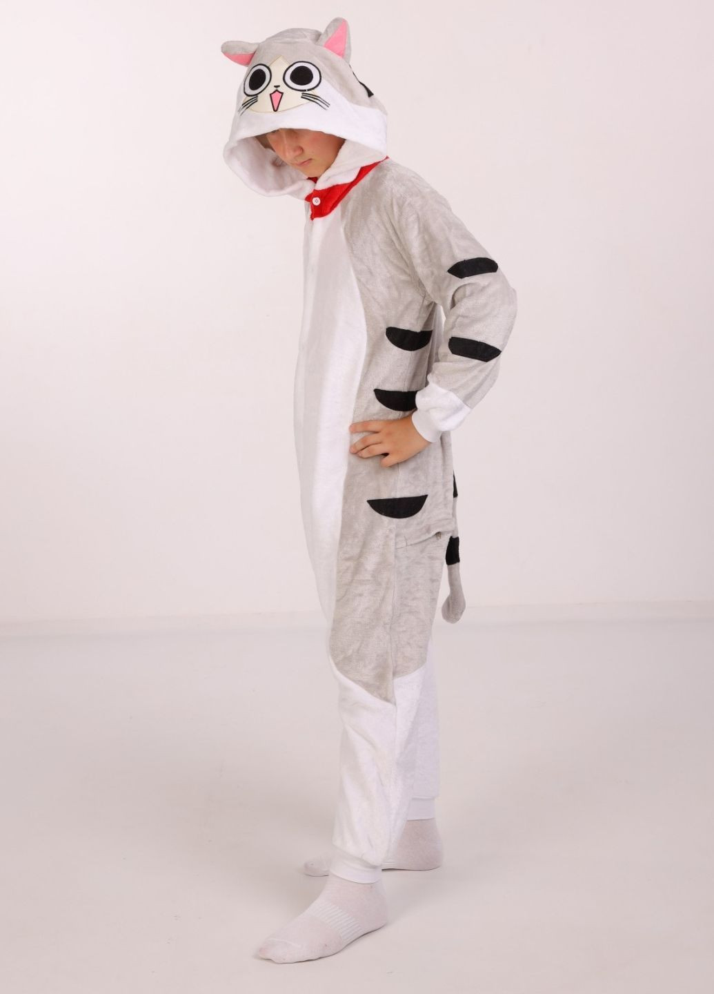Кигуруми Кот Чи с хвостиком и капюшоном с ушками для мальчиков My Kigu (366290635)