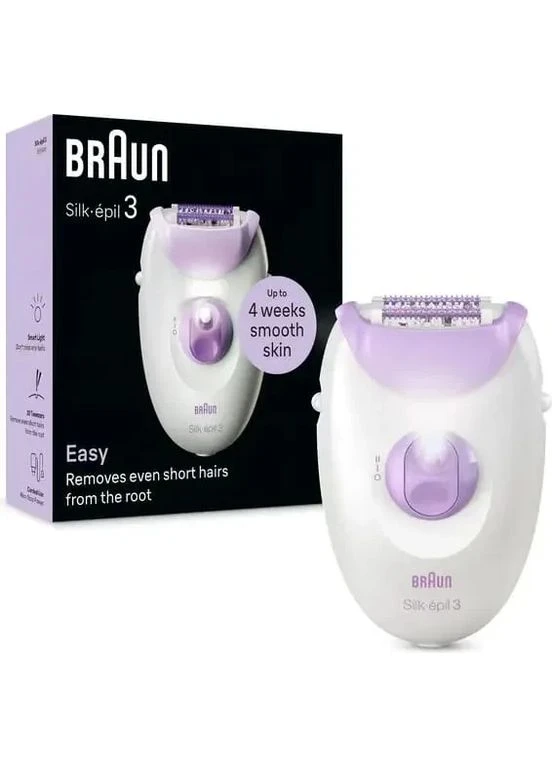 Епілятор Silk-epil 3 SE 3-000 Білий UA Braun (363834165)