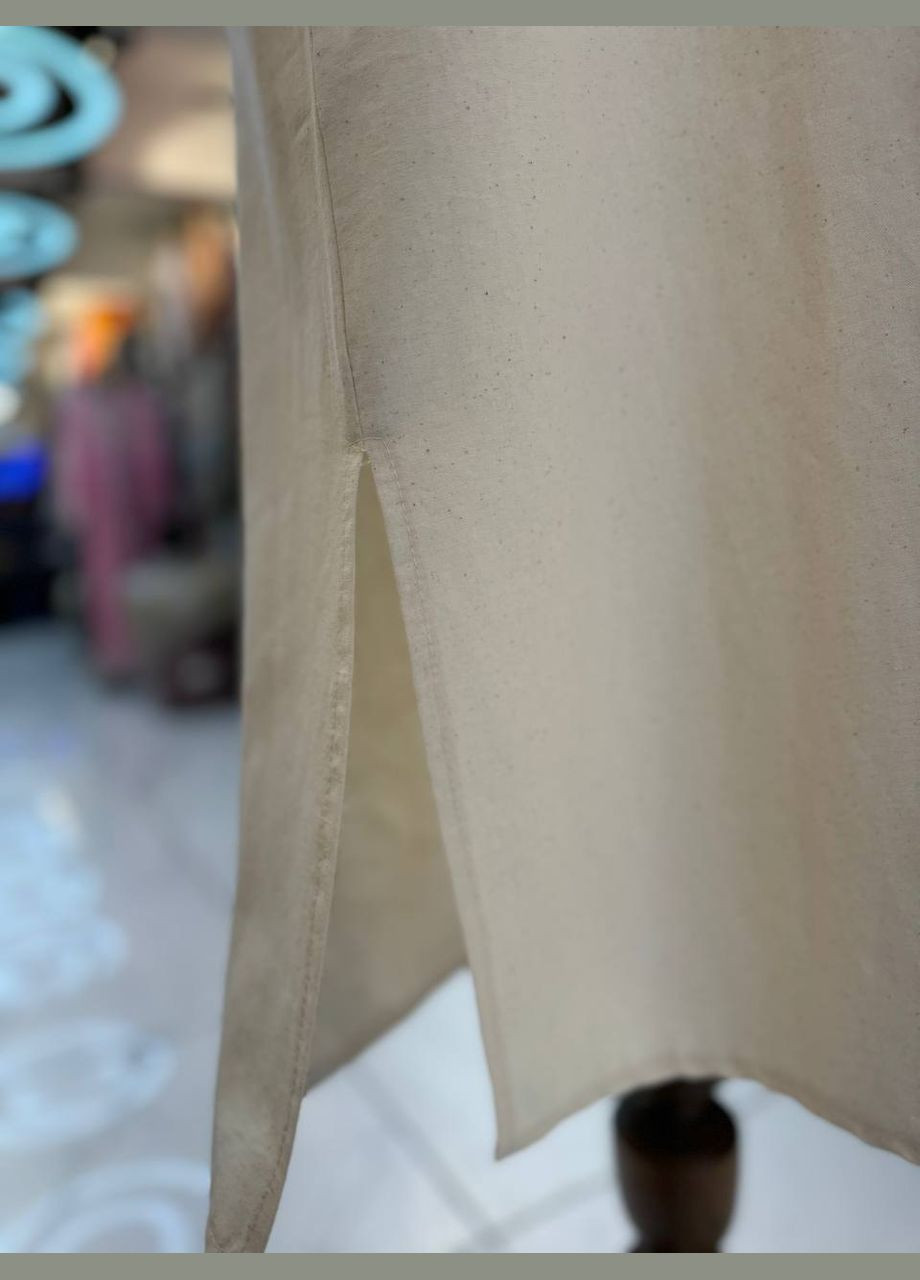 Молочный зимний женское вышитое платье полтавка Delvinss 6886