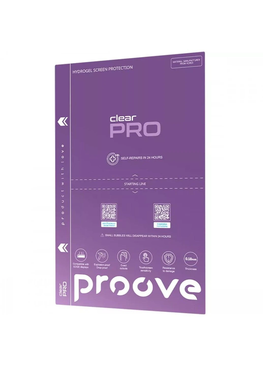 Защитная гидрогелевая пленка Hydrogel Screen Protection PRO (matte) для MOTO Zplay Proove (387744431)